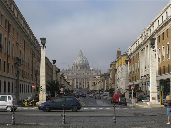Вид на Ватикан.